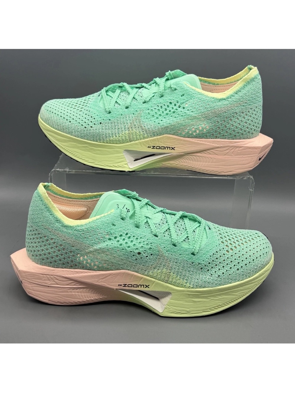 Nike Women’s Mint Green and Pale Pink ZoomX Running Shoes